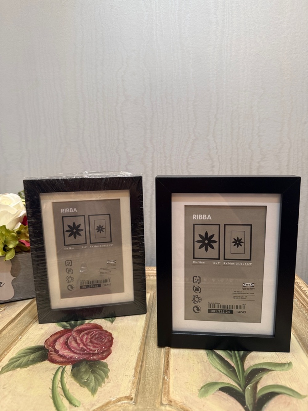 IKEA RIBBA Black Picture Photo Frames Set of Two